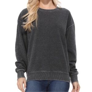 RVCA Vintage Charcoal Crew Neck Sweater